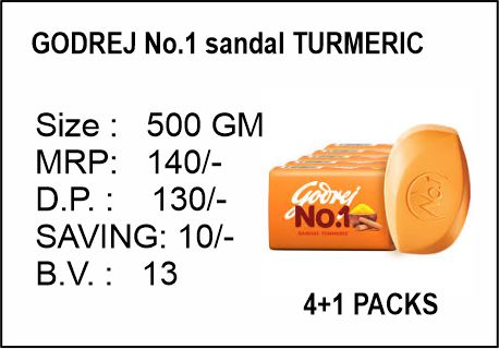 GODREJ No.1 sandal TURMERIC